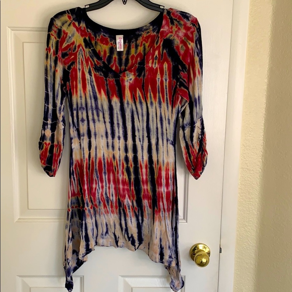 Boutique Tie-Dye Long Shirt/Dress